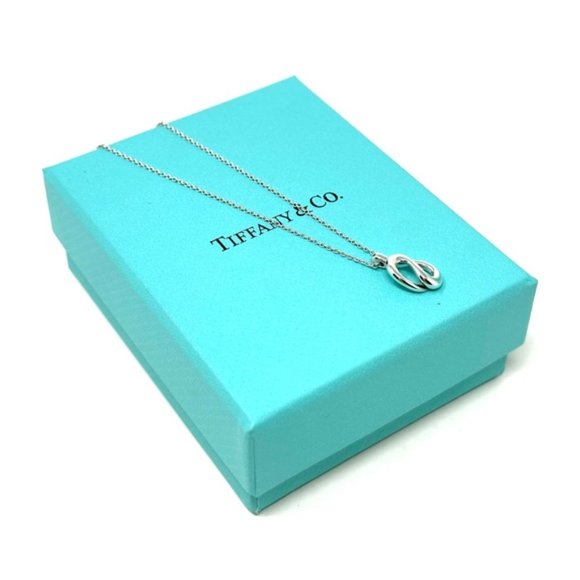 Authentic Tiffany & Co Elsa Peretti Snake Wave Pendant Necklace. - Picture 7 of 10